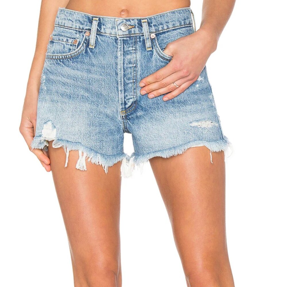 Agolde Blue Jean Shorts